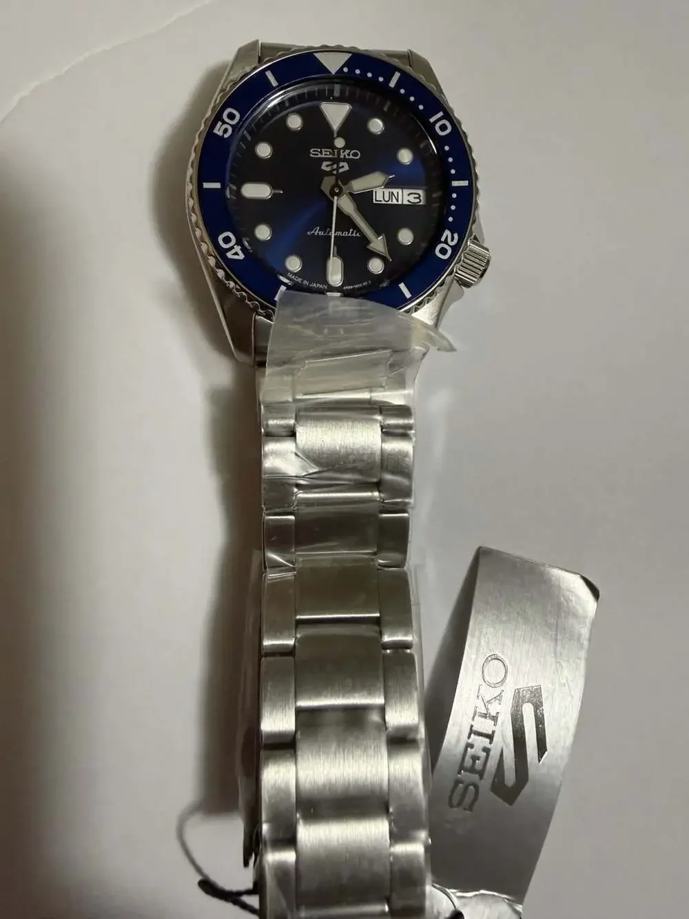 Seiko 5 Sports SRPL77 Automatic Blue Dial Stainless Steel Watch